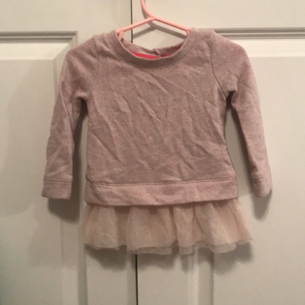 Pink sweatshirt with pink tule